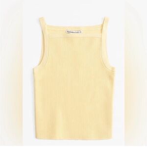 Yellow Sleeveless Ribbed Top from Abercrombie & Fitch